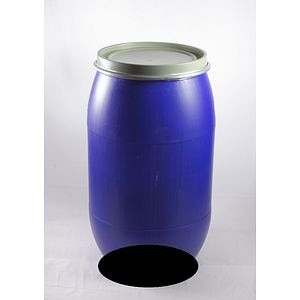 Butoi din plastic cu cerc metalic, 220L