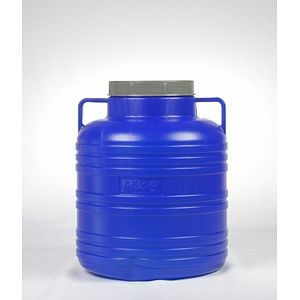 Bidon cu filet si capac, 20 litri, plastic albastru