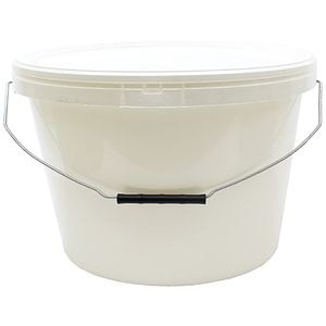 Galeata pentru muraturi Plastiking, ovala, cu capac, 12L