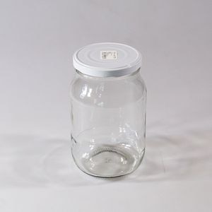 Borcan cu capac PLASTIKING TO89, sticla, 3l, transparent