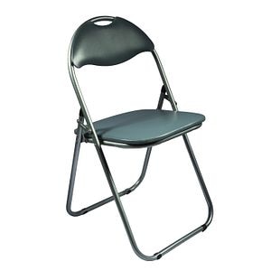 Scaun pliant, gri, metal, 79 x 43 x 38.5 cm  Cordoba