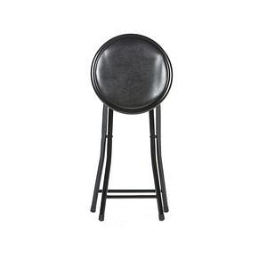 Scaun pliant, negru, metal, 45 x 30 x 30 cm  Malaga