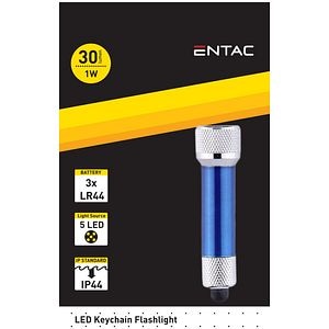 Lanterna Breloc LED 1W, Albastru  Entac
