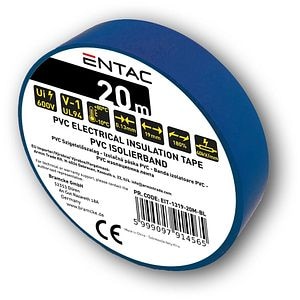 Banda izolatoare, 19 mm x 20 m, albastru