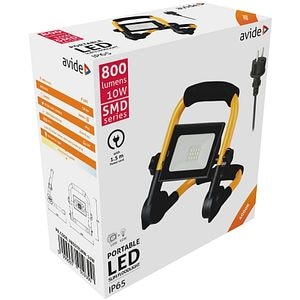Proiector LED cu suport, 10 W, 1.5 m, 130 x 192 • Avide