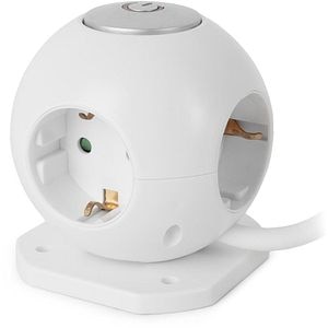 Prelungitor ENTAC ESC1.5G3-USB-GLOBE, 3680W, 1.5m, alb