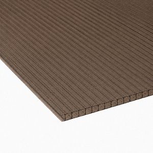 Policarbonat celular Carboplak, 6 x 2.1 m, 6 mm, bronz hammer glass