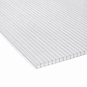 Policarbonat celular Carboplak, 6 x 2.1 m, 6 mm, clar hammer glass