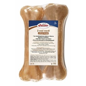 Recompensa pentru caini RECORD Os piele, Vita, 130 g