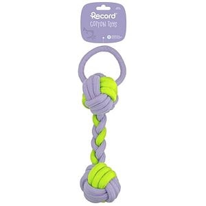 Jucarie de ros pentru caini RECORD Franghie 2 noduri, 32 cm, multicolor