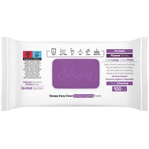 Servetele umede multisuprafete SLEEPY Easy Clean, Orchid Garden, 100 bucati