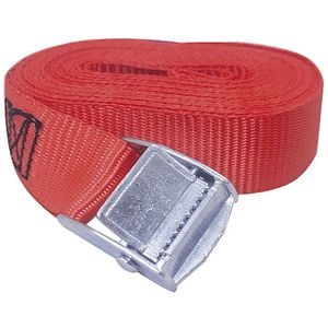 Chinga cu clema QUICKLOADER QCAM500LD, 25mm x 4m, 500Kg, rosu