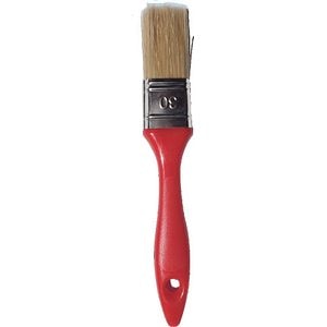 Pensula plata pt vopsit, 30 mm, maner lemn rosu