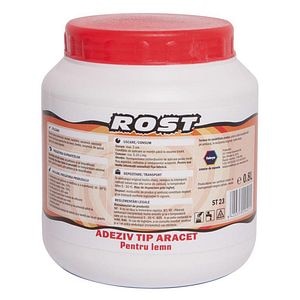 Adeziv aracet pentru lemn, alb, 0.8 L • Rost