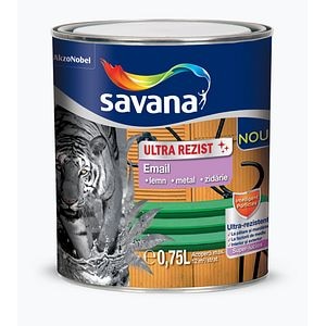 Savana email superlucios interior/exterior negru 0.75 L