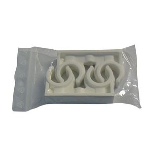 Clema dubla PP, 18 mm, 5 bucati