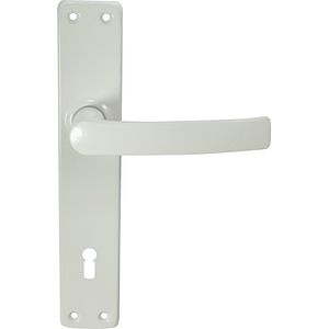 Maner cu sild, aluminiu, 110 mm, alb