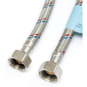 Racord flexibil apa, 40 cm, 1/2, filet interior, inox  Heko