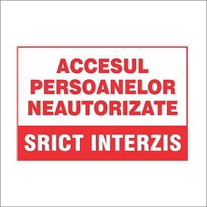 Accesul Interzis Pers. Neautoriz  Retail Solutions