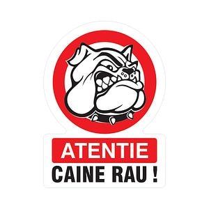 Indicator Atentie Caine Rau • Creative Sign