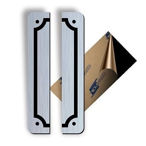 Set 2 Piese Capat ABS, Gravat, Argintiu, M7 • Creative Sign