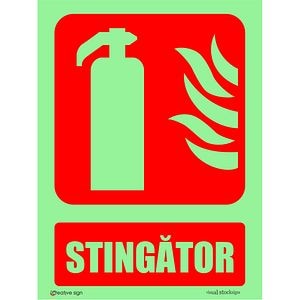 Indicator "stingator" CREATIVE SIGN, fotoluminiscent, 10 x 15cm