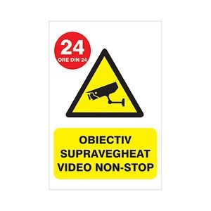 Indicator Supraveghere Video Non Stop • Creative Sign