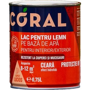 Lac pentru lemn CORAL, stejar auriu, 0.75L