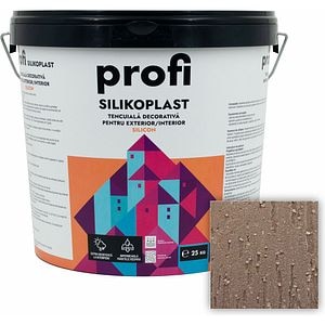 Tencuiala decorativa structurata PROFI SILIKOPLAST, 2 mm, maro, 25 kg