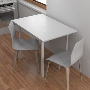 Masa de bucatarie, fixa, lemn, alba, 70 x 110 cm  Woodart