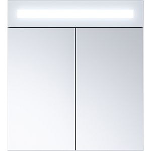 Oglinda baie cu dulap Woodart Swing, 70 x 18 x 70 cm, alb