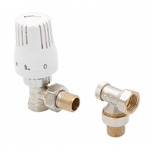 Set robineti si radiator EverPro EVP-SRT12P, tur-retur, 1/2"