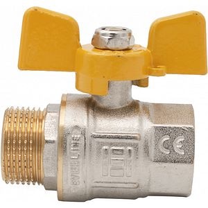 Robinet gaz fluture EVERLINE RG-DMF11T, 1", alama