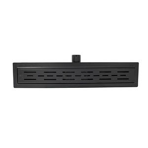 Rigola Dus, Inox, Classic Negru, 700 x 70  Ermetiq
