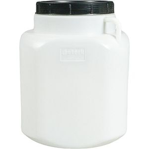 Bidon patrat, alb, 40 l