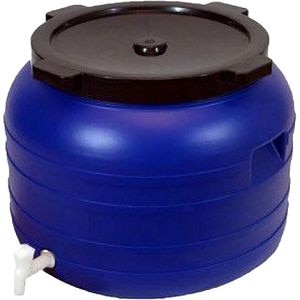 Bidon filet cu maner si robinet, albastru, 100 l
