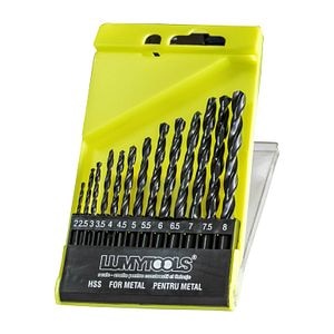 Set 13 burghie pentru metal, 2 - 8 mm  LumyTools, Standard HSS