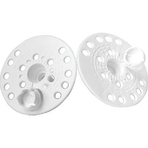 Rozeta pentru izolatie, 55 mm, plastic, 100 bucati