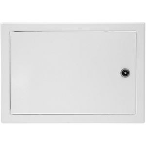 Usa de vizitare cu cheie, 300 x 400 mm, plastic, alb