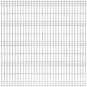 Panou gard bordurat zincat, 200 x 200 cm, 3.8 mm
