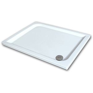 Cadita dus FIBREX Elena, dreptunghiulara, acril, 120 x 80 x 13 cm, alb