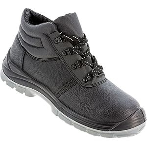 Bocanci de protectie DCT Torino, S1, bombeu metalic, piele, marimea 44, negru