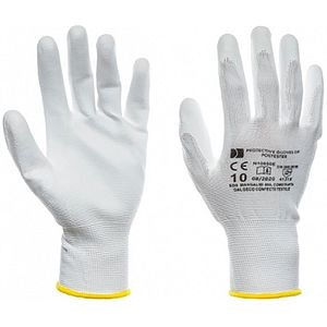 Manusi protectie DALGECO DCT 9, poliester, alb, marime 9