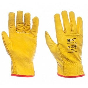 Manusi Drive, piele DCT, marimea 10, galbene • Dalgeco