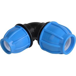 Cot compresiune, 63 mm, 90 grade, negru-albastru