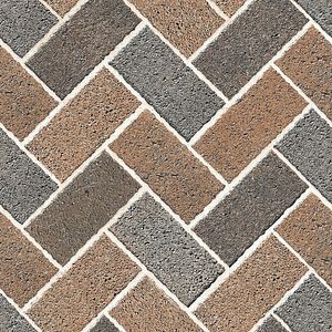 Gresie exterior Brick, Piatra naturala maro mat, 40 x 40 cm, 12 mm, 0.8 m2/ cutie