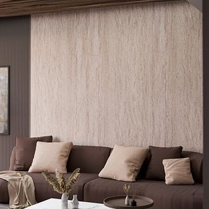 Panou decorativ perete Amalfi, SPC, 280 x 96.5 cm, maro