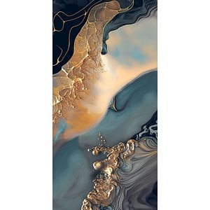 Gresie interior/exterior Splendid, marmura multicolor lucios, 60 x 120 cm, 9 mm, 1.44 m2/cutie