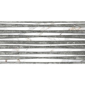 Faianta decor ART Ramla, gri 29.6 x 59.6 cm, 10 mm, 1.41 mp/cutie