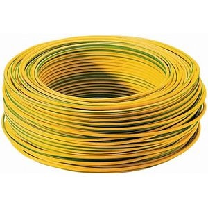 Cablu electric FY, 1 x 2,5  mmp, cupru rigid, verde galben, rola 25 m